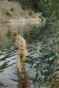 Anders Zorn huttrande flicka painting